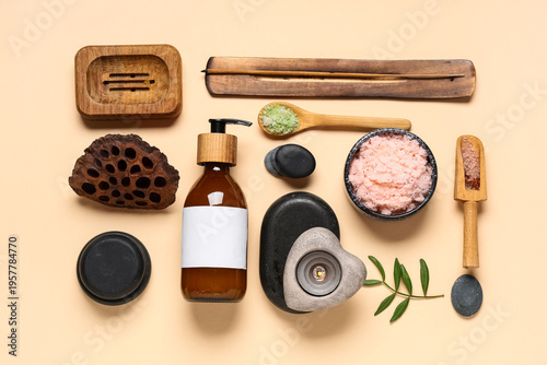 Spa composition with stones...
