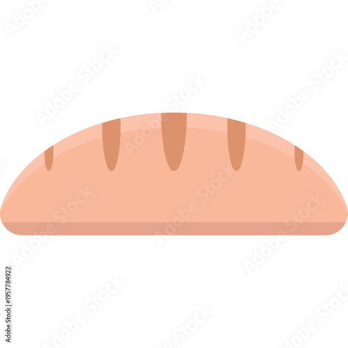 Fresh Bread Loaf Religious Food Symbol Illustration
