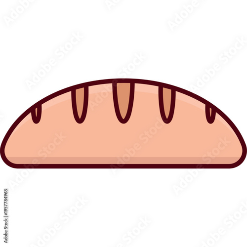 Fresh Bread Loaf Religious Food Symbol Illustration