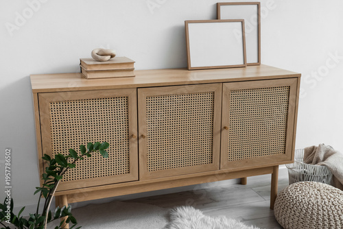 Wooden chest of drawers wit...