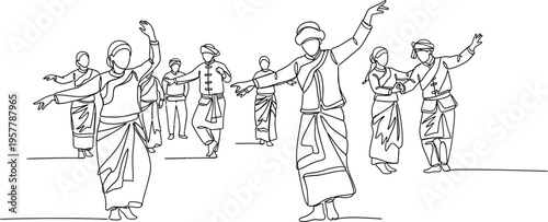 indian classical dancers in traditional attire