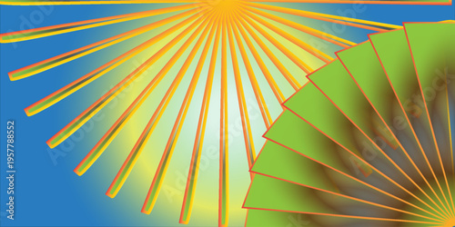 Comic background. Pop art texture. Starburst cartoon style. Anime design with explosion effect for print. Fun dot pattern. Blue backdrop with halftone gradient.