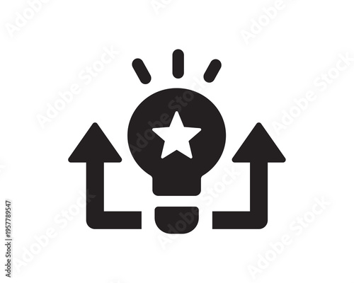 Potential Icon Flat Vector. Clean and minimal graphic design.