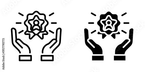 Loyal customer  icon, element icon for design branding, print, and digital media