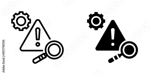 Risk icon, element icon for design branding, print, and digital media