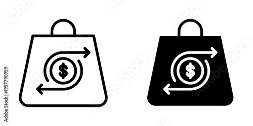 Purchasing icon, element icon for design branding, print, and digital media