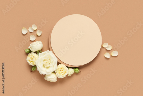 Blank card with beautiful w...