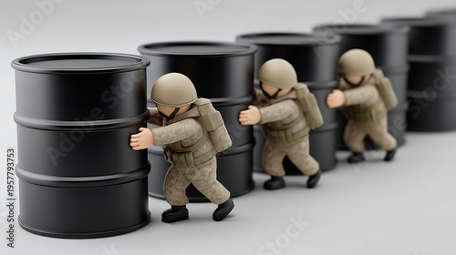 Barrels and soldiers: Minia...