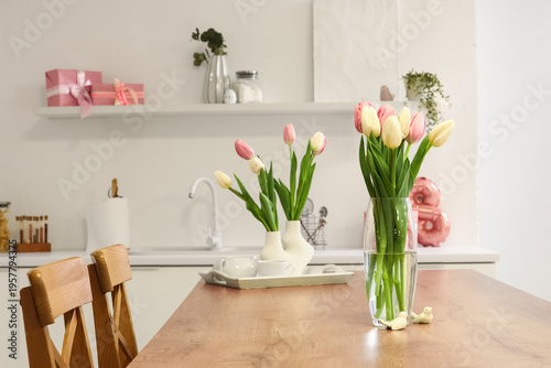 Vases with tulips for Women...