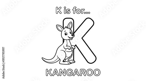 Kangaroo standing on two legs.