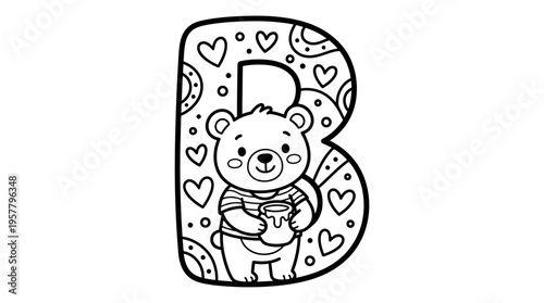 Teddy bear holding a heart.