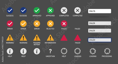 Set of various user interface icons for web and application design