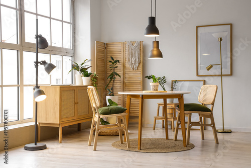 Interior of stylish dining ...