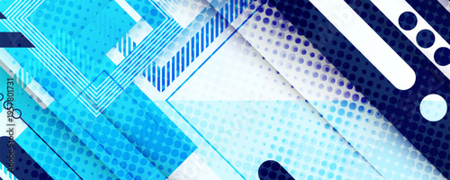 Blue Abstract Background with Triangle Pattern and with white stripes luxury dynamic modern abstract vector background for presentation