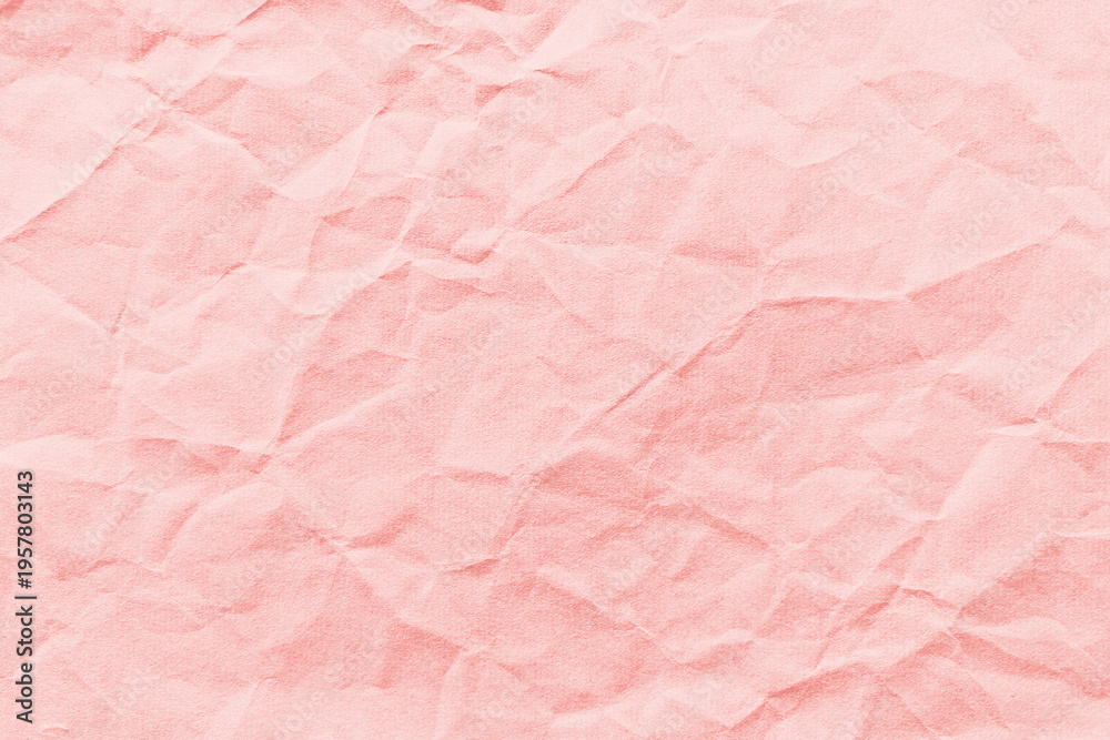 Fototapeta premium Textured pink crumpled paper background