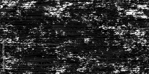 Grunge wood texture, seamless pattern, dark wood plank, black and white, vector design