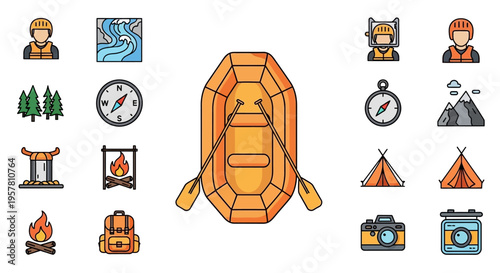 Inflatable safety life jacket equipment.