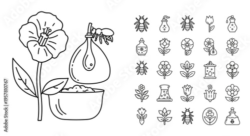 Insect on a flower pot.