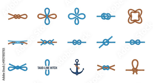 Knots and nautical rope designs.