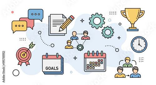 Business Goals and Objectives Concept.