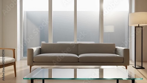 Modern living room interior design.