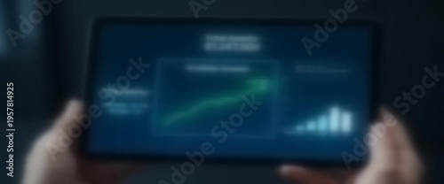 Futuristic Interface Technology Data Screen Scene