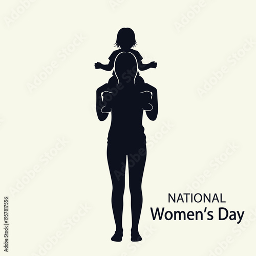 National Women's Day celebration with mother and child.