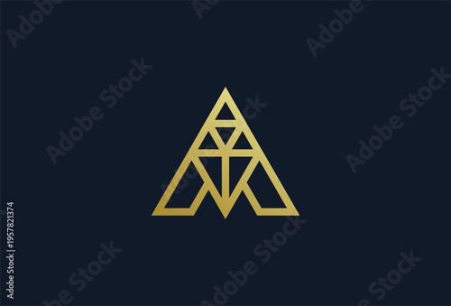 Initial Letter A Diamond Jewelry logo, Letter A with diamond combination, usable for branding and business logos, Flat Logo Design Template, vector illustration