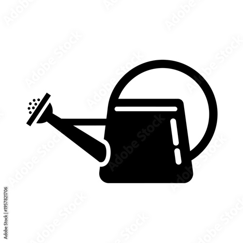 Black silhouette of a watering can.