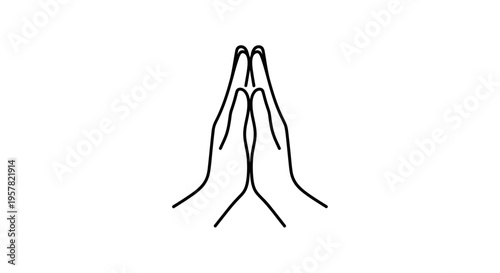 Wallpaper Mural Outstretched hands gesture offering or receiving against white backdrop Torontodigital.ca