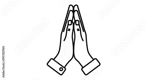 Stylized hand gesture with fingers forming a symbol on a plain background