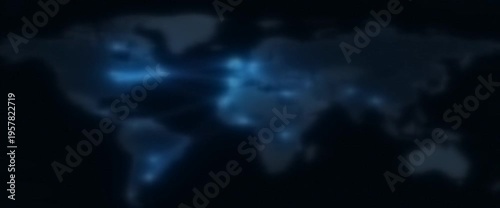 World Map Global Network Data Technology