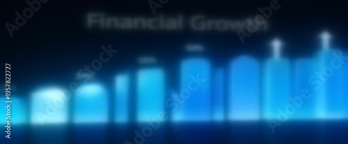 Financial Data Chart Analytics Business Growth