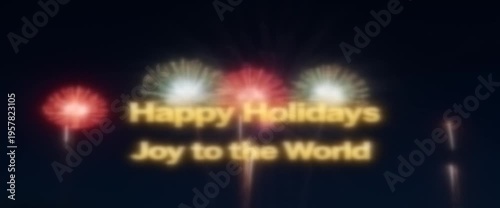 Holiday Greeting Warm Light Festive Background
