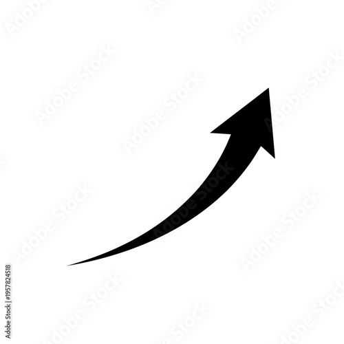 Black Arrow Pointing Upwards Symbol.