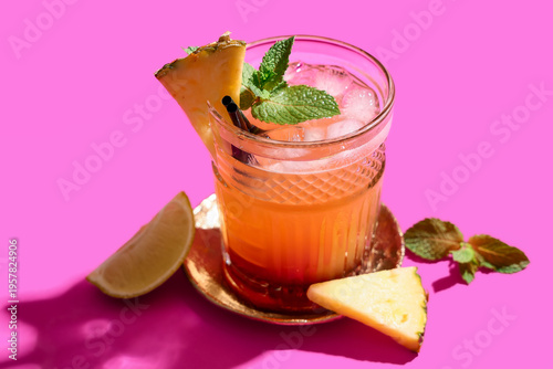 Glass of tasty Mai Tai cock...