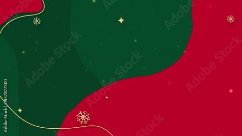Christmas Snowflake Particles Moving Background with Magical Winter Glow