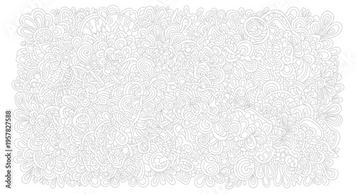 Abstract white doodle pattern illustration for background or design element