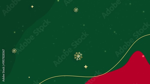 Christmas Snowflake Particles Moving Background with Magical Winter Glow