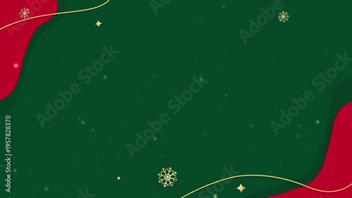 Christmas Snowflake Particles Moving Background with Magical Winter Glow