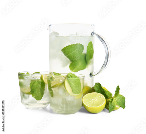 Glasses and jug of fresh Mo...