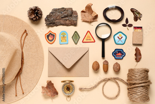 Set of scout supplies with ...