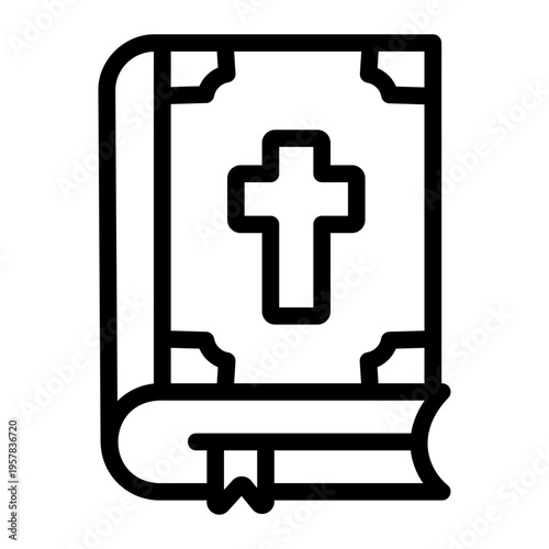Holy book Line Icon