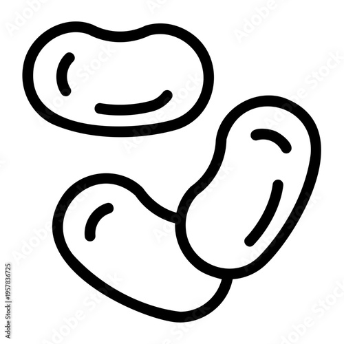 Jelly beans Line Icon