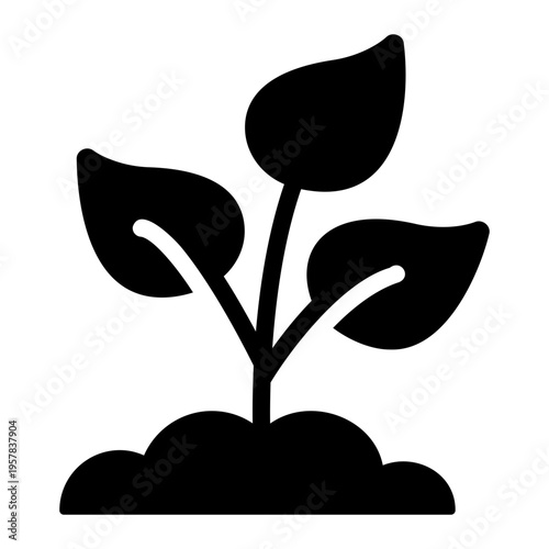 Plant sprout Solid icon