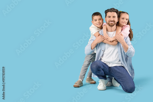 Happy father with his littl...