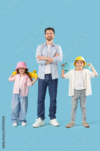 Happy father and his little...