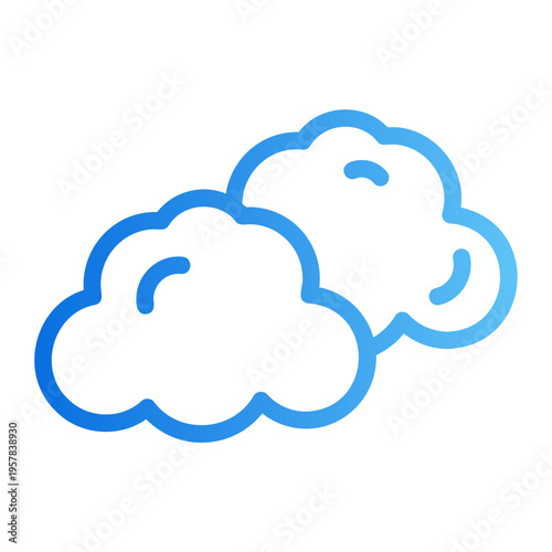 Cloud Line Gradient Icon