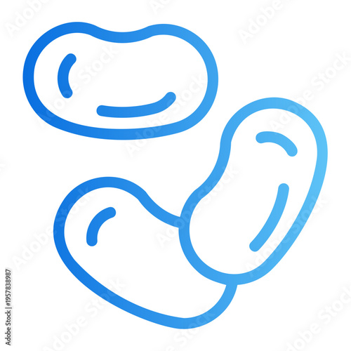 Jelly beans Line Gradient Icon