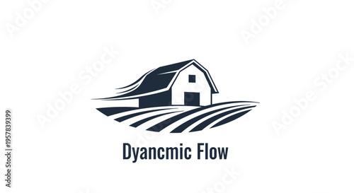 Barn on Rolling Hills with Dynamic Wind Effect